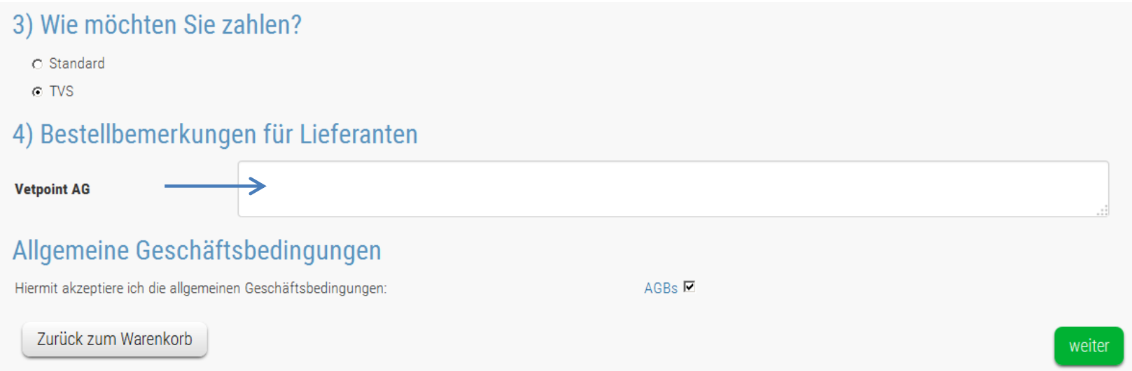 Tipps und Tricks Nr. 2 – Wie erfasse ich eine individuelle Mitteilung für den Lieferanten?